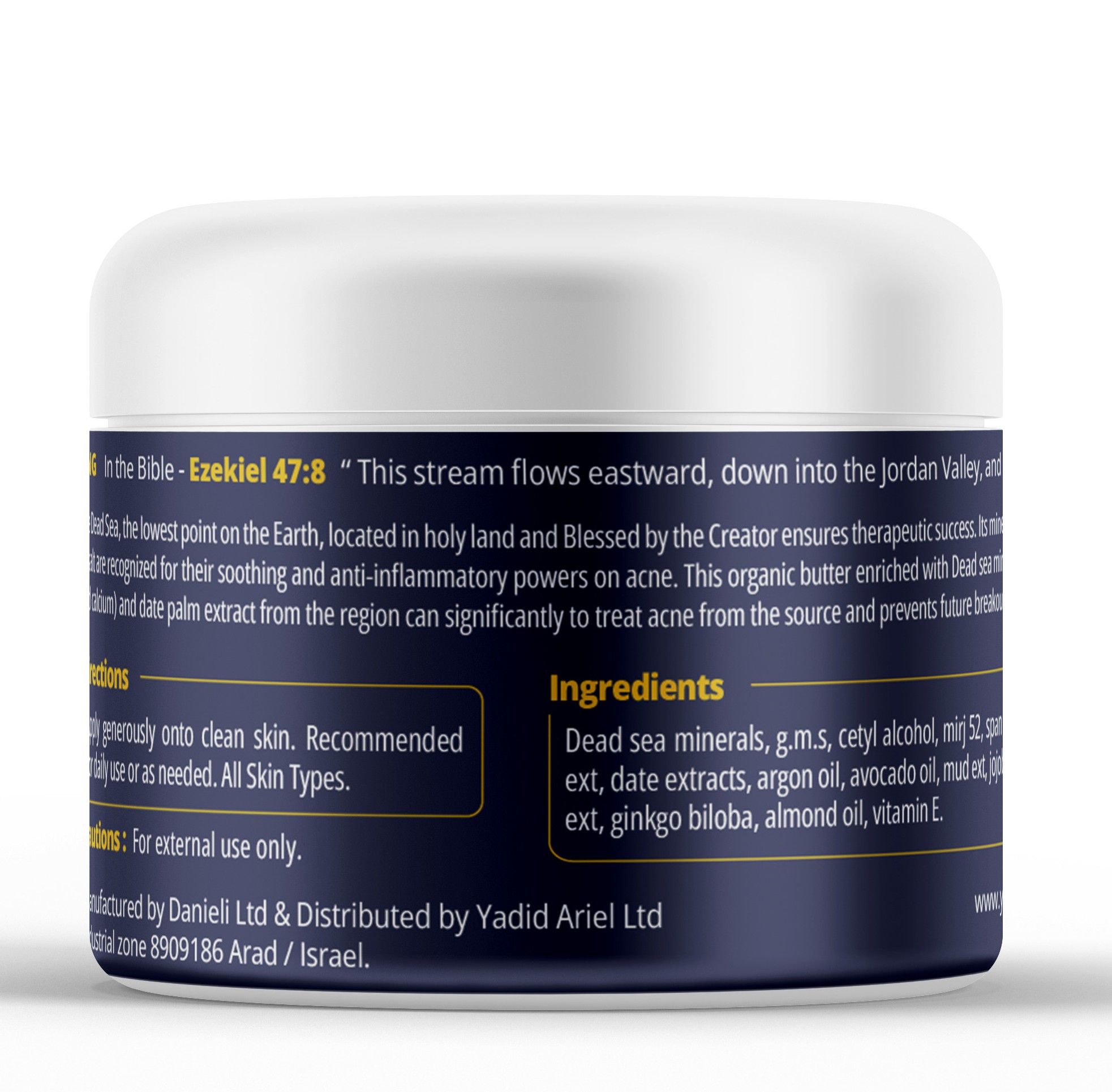 Acne-Prone Skin – Organic Butter with Dead Sea Minerals - Image 2