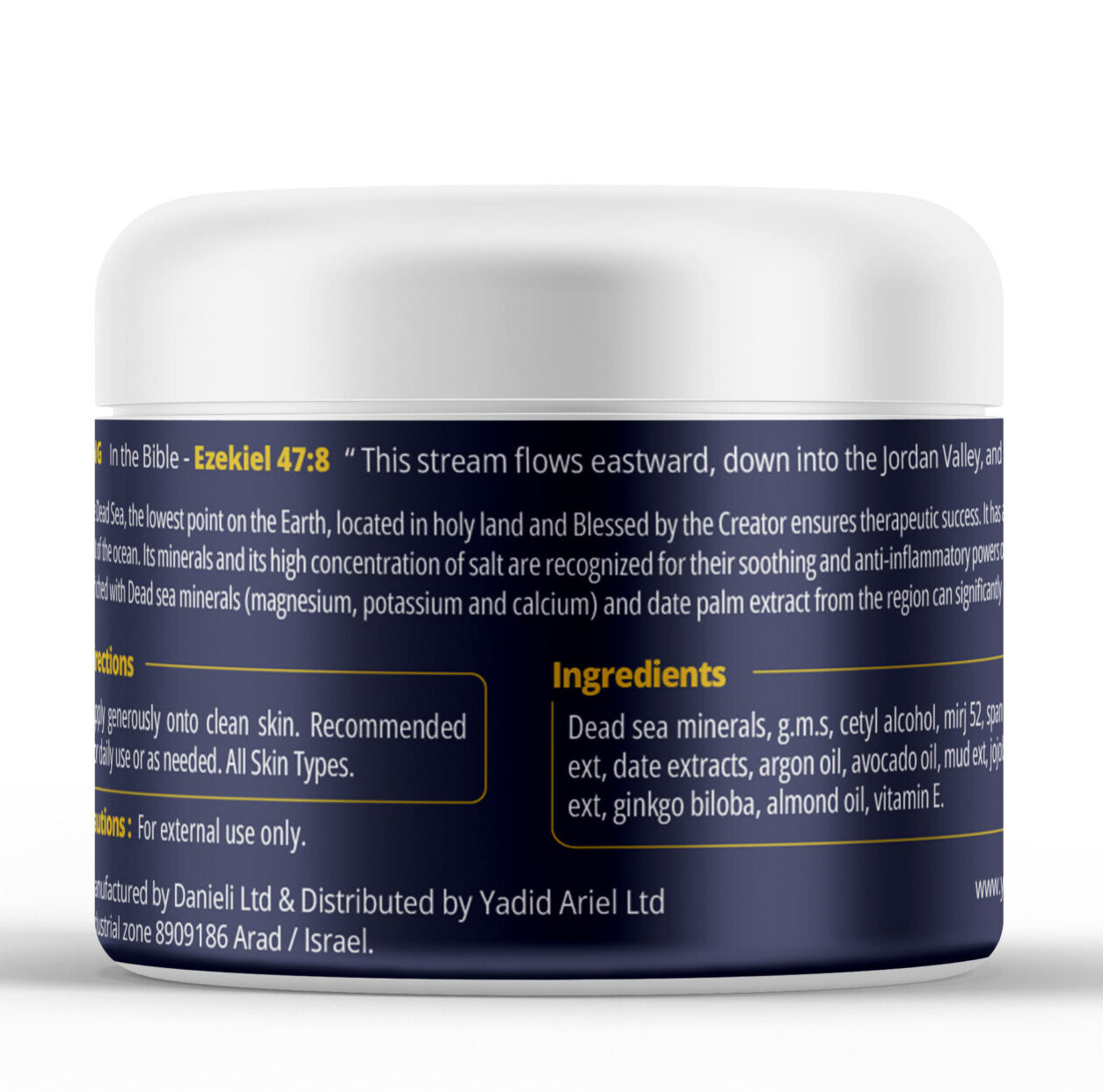 Soothing Treatment For Redness-Prone Skin – Organic Butter With Dead Sea Minerals - Image 2