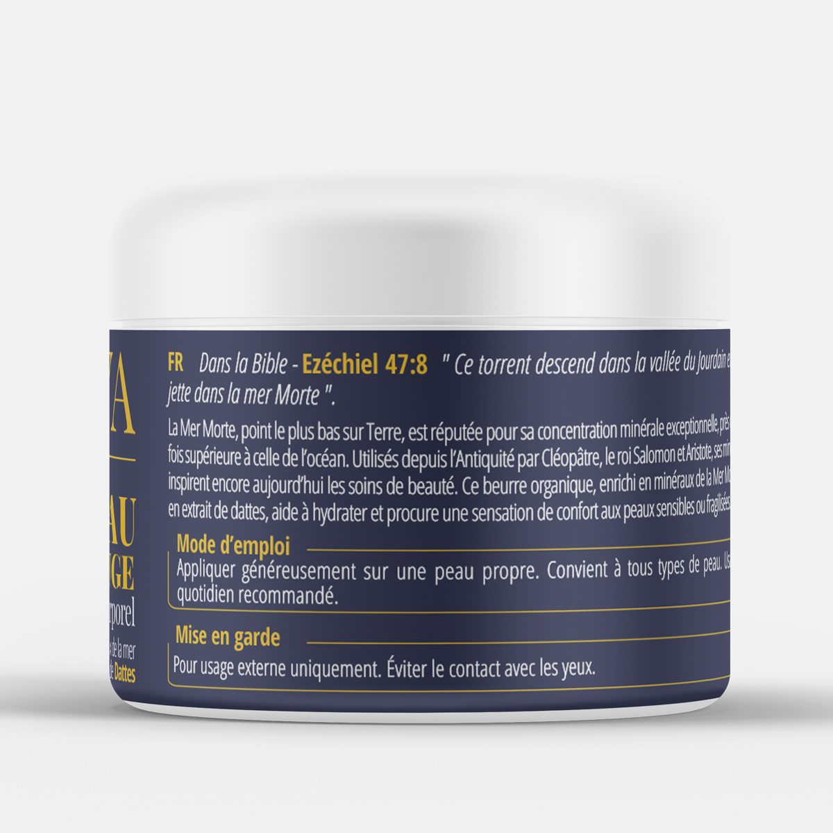 Peau à rougeurs – Beurre organique enrichi en minéraux de la Mer Morte et en extrait naturel de dattes – Image 3