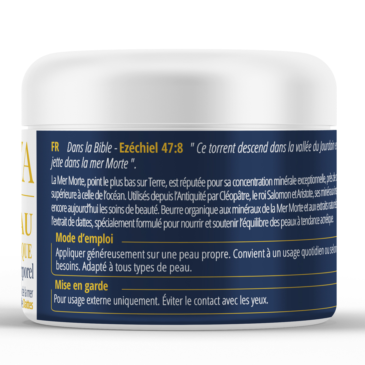 Peau acnéique – Beurre organique aux minéraux de la Mer Morte. – Image 3