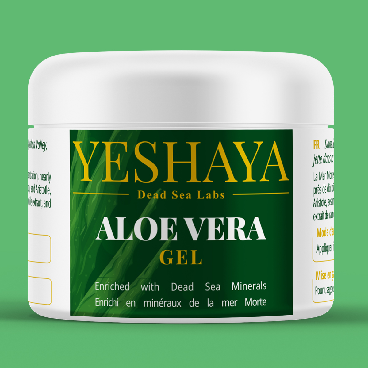 Natural gel with aloe vera and Dead Sea minerals – Moisturizing and soothing care.