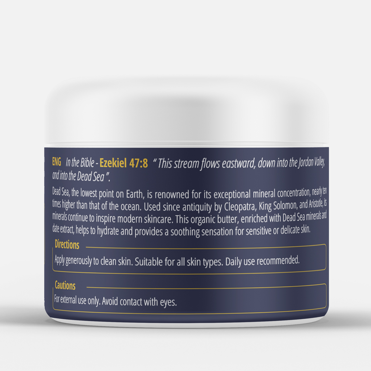 Soothing treatment for redness-prone skin – Organic butter with Dead Sea minerals - Image 4